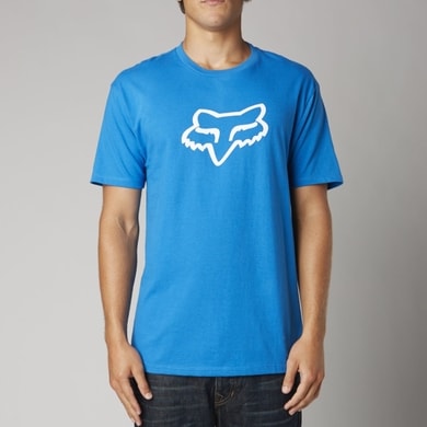 FOX Legacy Foxhead Tee Blue akce