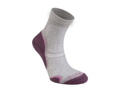 BRIDGEDALE Hike UL T2 MP Crew Women's, aubergine