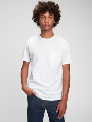 GAP 732836-00 Teen tričko z organické bavlny Bílá
