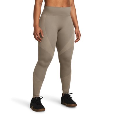 UNDER ARMOUR Rush Seamless Ankle Leg, Taupe Dusk / Iridescent