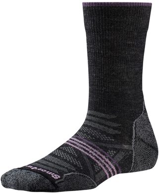 SMARTWOOL W PhD Outdoor Light Crew charcoal