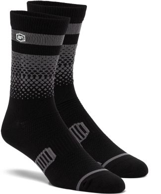 100% ADVOCATE Performance Socks, Black/Charcoal