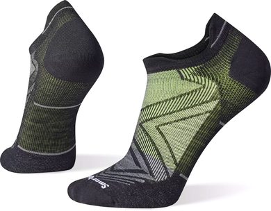 SMARTWOOL RUN ZERO CUSHIONOW ANKLE SOCKS, black