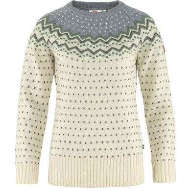 Övik Knit Sweater W Chalk White-Flint Grey