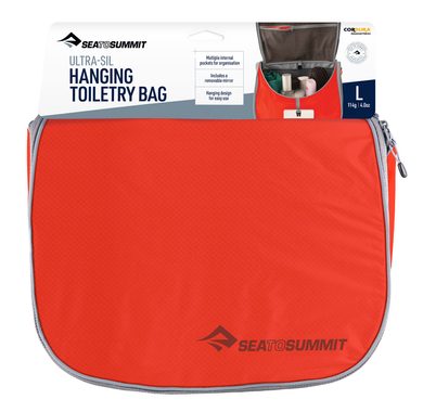 SEA TO SUMMIT Ultra-Sil Hanging Toiletry Bag Large, Spicy Orange