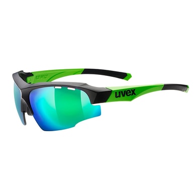 UVEX SPORTSTYLE 107 black matt green/green - sportovní brýle zelené