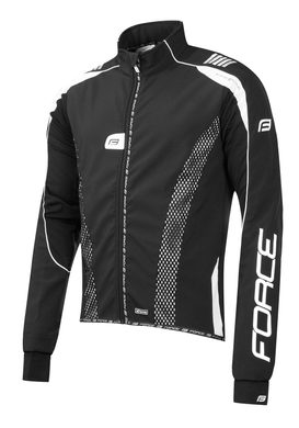 FORCE X72 PRO softshell pánská, černo-bílá