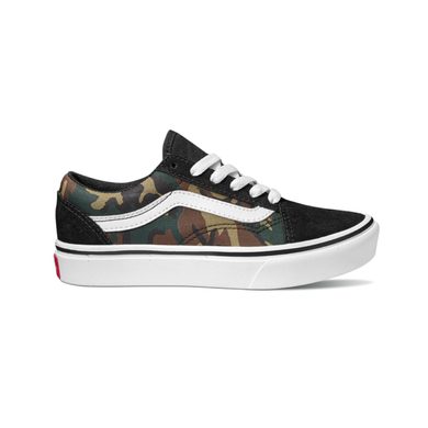 VANS JN COMFYCUSH OLD SKOOL (WOODLAND CAMO)BLK/TR WHT