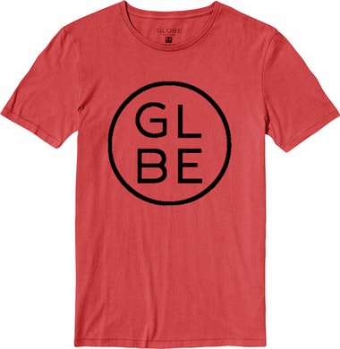 GLOBE 1410001 Circle logo, red - pánské tričko