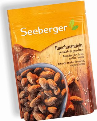 SEEBERGER Almonds - smoked, roasted and salted, 150g