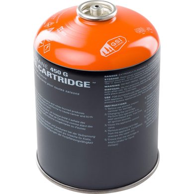 GSI OUTDOORS Isobutane Fuel Cartridge 450g grey