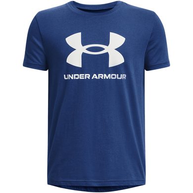 UNDER ARMOUR SPORTSTYLE LOGO SS Kid, blue