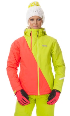 NORDBLANC NBWJL5310 ASPIRE fire coral - Women's ski jacket action