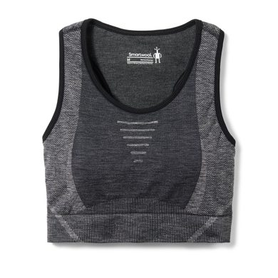 SMARTWOOL W INTRAKNIT RACERBACK BRA black heather