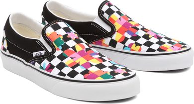 VANS UA Classic slip-on (floral checkerboard) black/true white