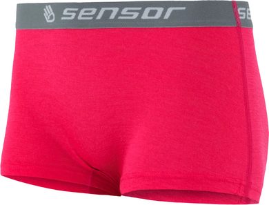 SENSOR MERINO ACTIVE dámské kalhotky s nohavičkou, magenta