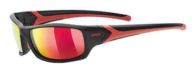 UVEX SPORTSTYLE 211 pola, BLACK/MIR. RED