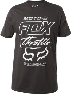 FOX Throttled ss premium tee Black Vintage