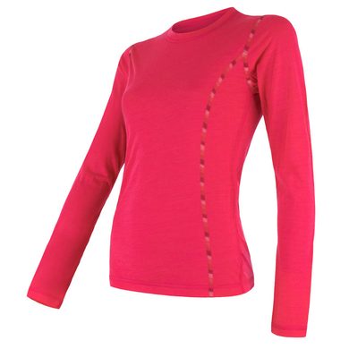 SENSOR MERINO AIR ladies long sleeve shirt magenta