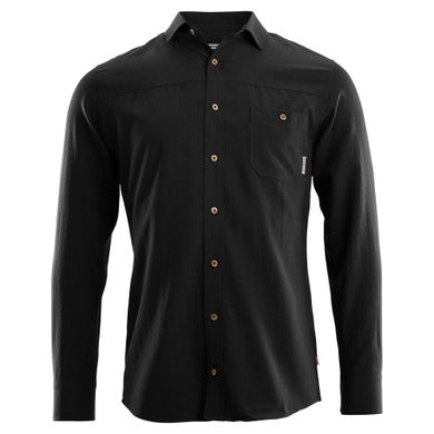 ACLIMA Woven Wool Shirt, Man Jet Black