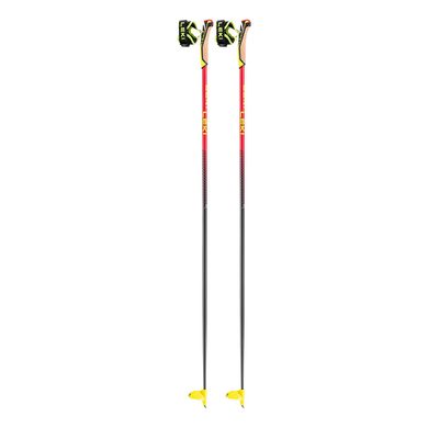 LEKI Mezza Ultralite , naturalcarbon-bright red-neonyellow