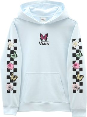 VANS Butterfly floral hoodie delicate blue