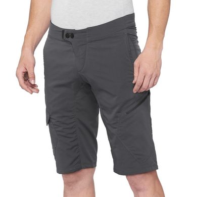 100% RIDECAMP Shorts Charcoal