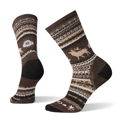 SMARTWOOL M PREMIUM CHUP POLAR VIEW CREW, chestnut