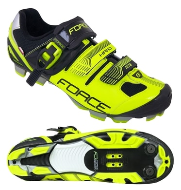 FORCE MTB HARD, fluo-černé