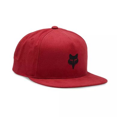 FOX Fox Head Snapback Hat, Flame Red