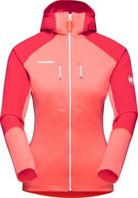 MAMMUT Eiswand Advanced ML Hooded Jacket Women, barberry-azalea