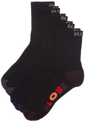 GLOBE GB71439015 Multi Stripe Crew Sock Black - ponožky