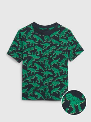 GAP 545424-01 Dětské vzorované tričko Zelená