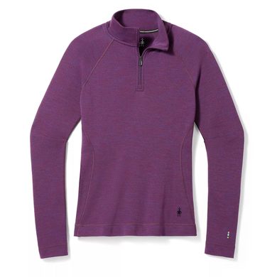 SMARTWOOL W CLASSIC THERMAL MERINO BL 1/4 ZIP B, purple iris heather