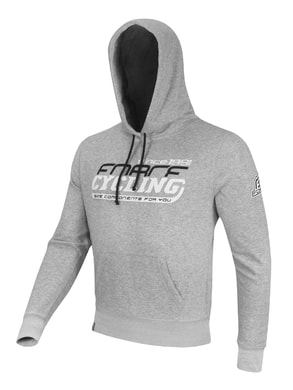 FORCE CYCLING over the head with hood grey-JUNIOR