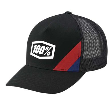 100% CORNERSTONE Trucker Cap X-Fit Black