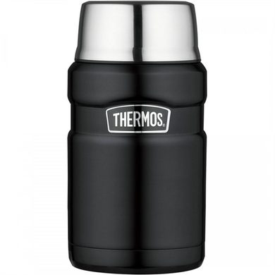 THERMOS Food thermos with cup 710 ml matt black