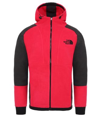 THE NORTH FACE 94RAGE CL FLC HOODIE ROSE RED/ASPHALT GREY