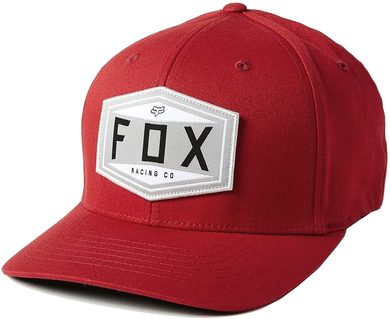 FOX Emblem Flexfit Hat, Chilli
