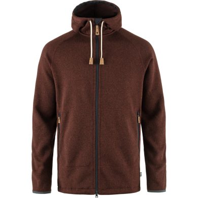 FJÄLLRÄVEN Övik Fleece Hoodie M, Autumn Leaf