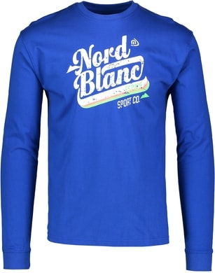 NORDBLANC NBFMT5940 SPIKE modrý gepard - pánské tričko s dlouhým rukávem