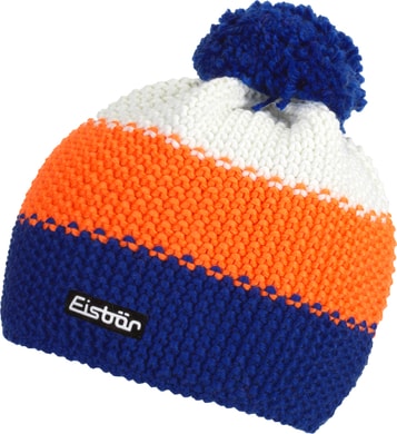 EISBÄR Star Neon Pompon MÜ, blizblau/lightorange/white