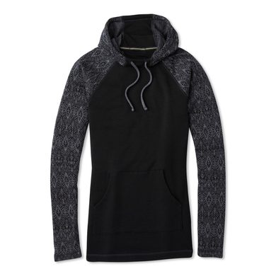 SMARTWOOL W MERINO 250 DRAPE NECK HOODIE black