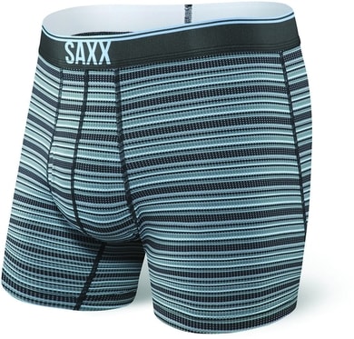 SAXX QUEST BOXER BRIEF FLY Black Daybreak Stripe