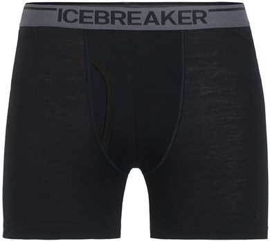 ICEBREAKER M Anatomica Boxers wFly, BLACK