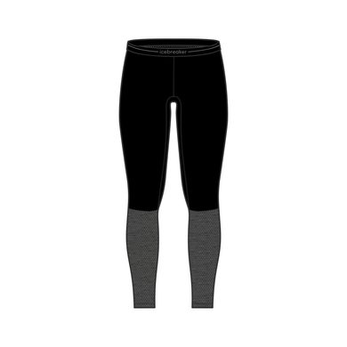 ICEBREAKER M ZoneKnit 260 Leggings BLACK/JET HTHR/CB