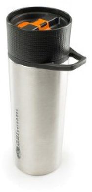 GSI OUTDOORS Glacier Stainless Commuter Javapress 423ml Silver