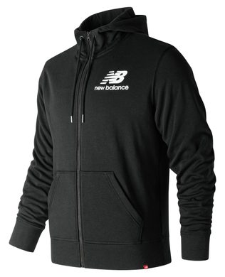 NEW BALANCE MJ91549BK - ESSE ST LG FZ HOODIE, černá