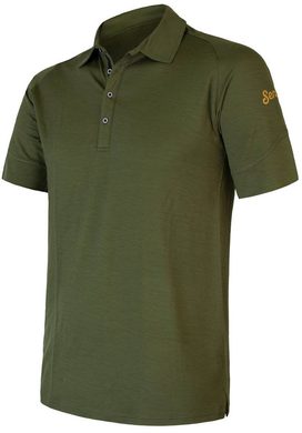 SENSOR MERINO ACTIVE POLO safari green