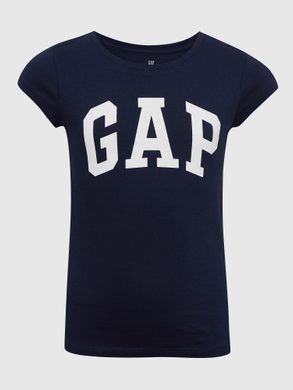 GAP 460525-10 Dětské tričko s logem GAP Tmavě modrá